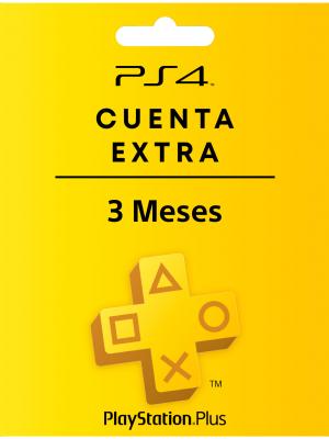 PSN PLUS EXTRA 3 MESES CUENTA PRINCIPAL PS4